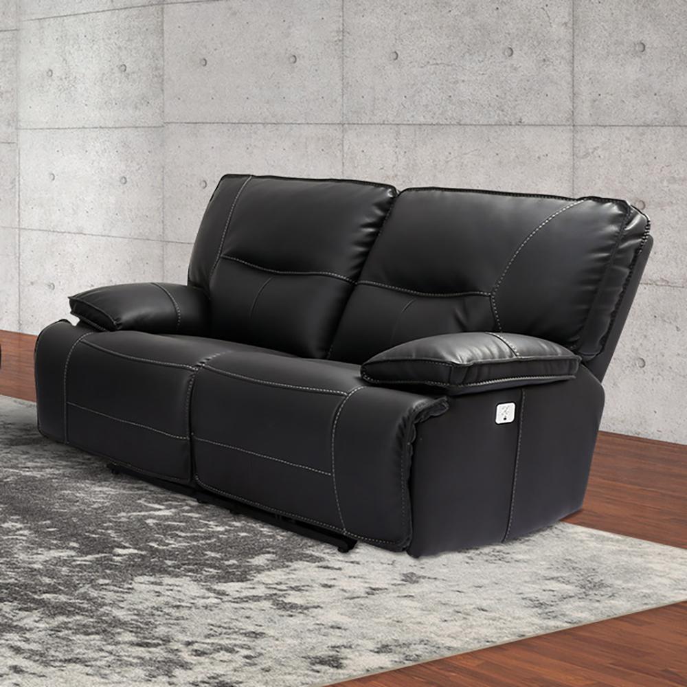 Parker House Spartacus - Black Power Loveseat