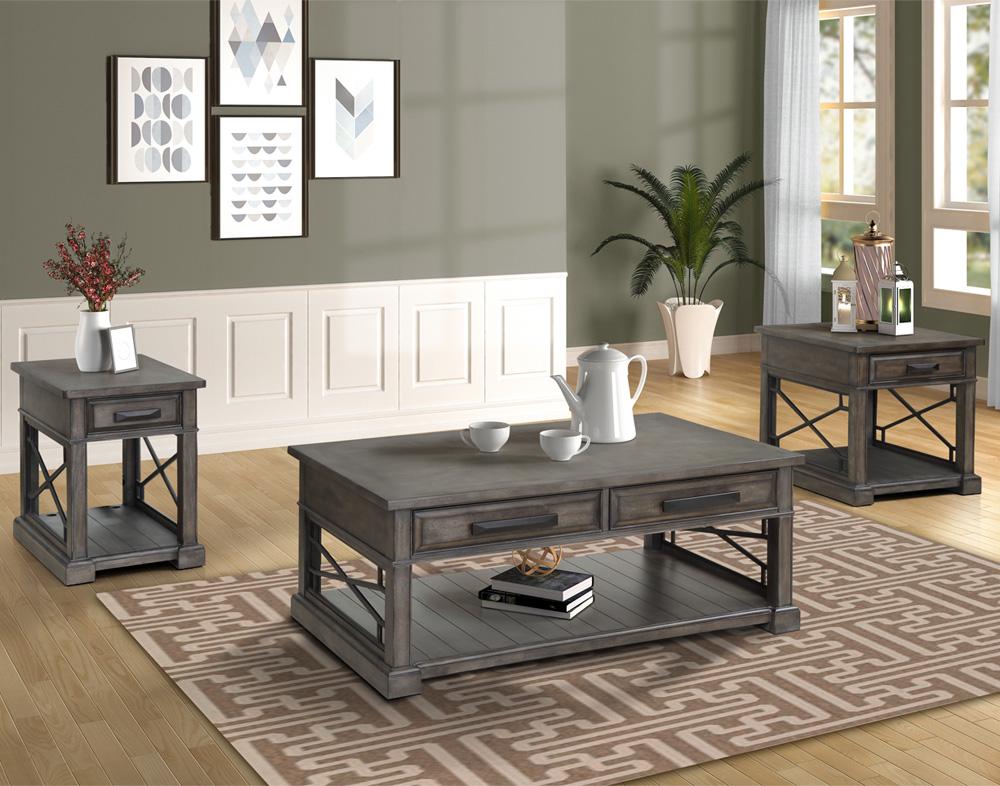 Model: SUN#06-SGR | Parker House Sundance - Smokey Grey Chairside Table