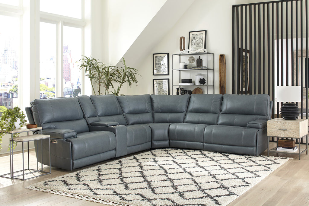 Parker House Whitman - Verona Azure - Powered By Freemotion 6pc Package A (811lph, 810p, 850, 840, 860, 811rph)