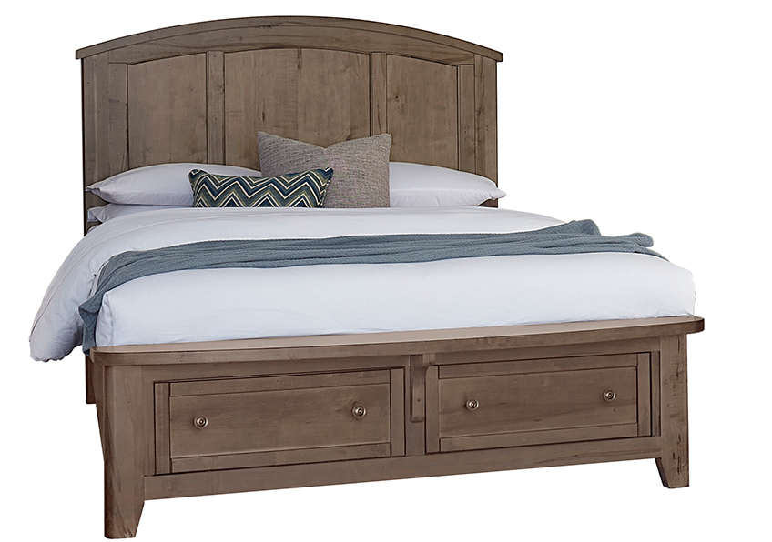 Vaughan-Bassett Arch Bed With Storage Footboard