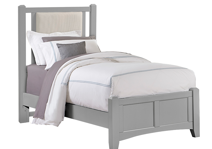 Vaughan-Bassett Twin Upholstered Bed 3/3 - Linen