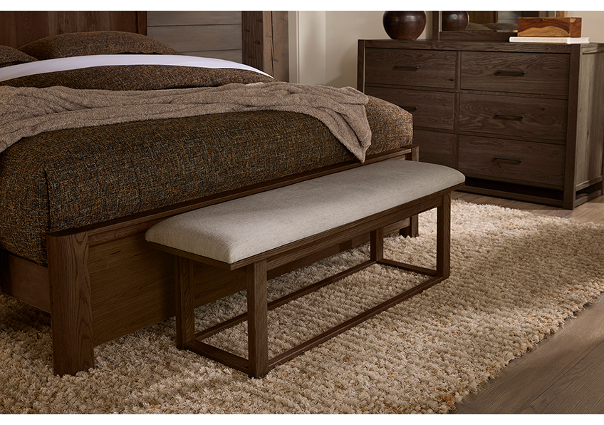 Vaughan-Bassett Uph Bench - Ivory Cream