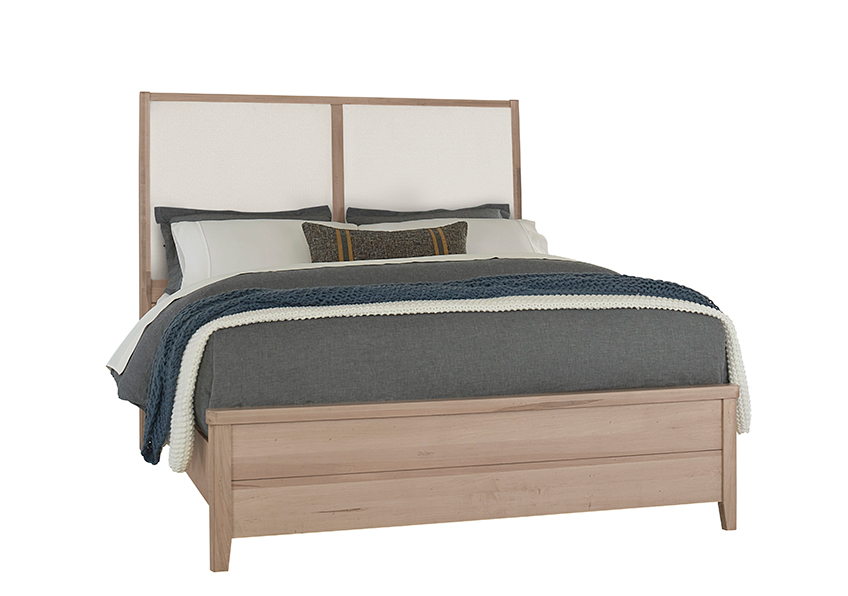 Vaughan-Bassett Upholstered Bed-white