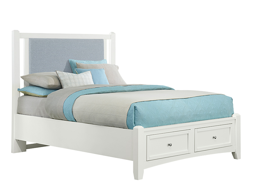 Vaughan-Bassett Upholstered Storage Bed - Blue