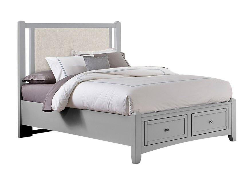 Vaughan-Bassett Upholstered Storage Bed - Linen