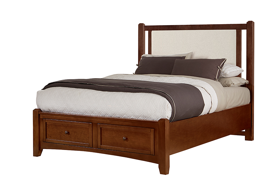 Vaughan-Bassett Upholstered Storage Bed - Linen