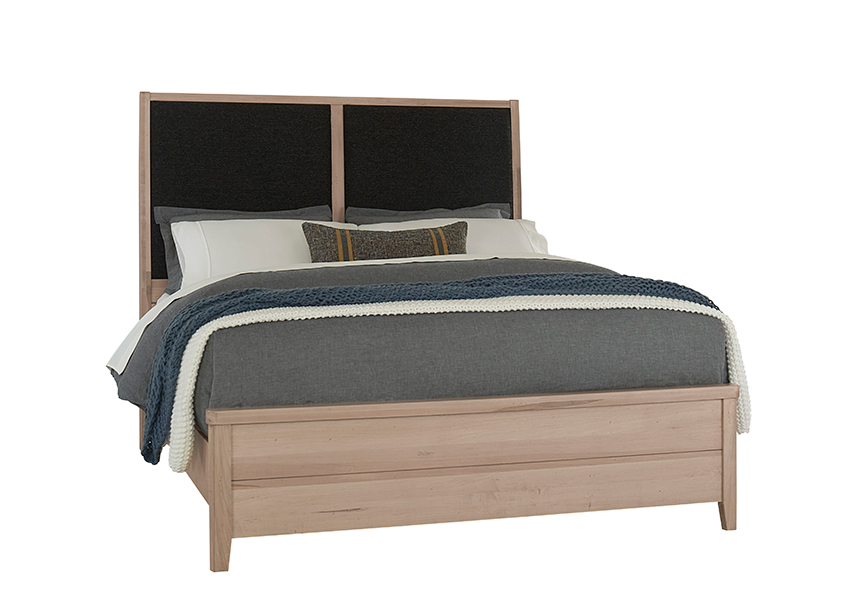 Vaughan-Bassett Upholstered Bed-black