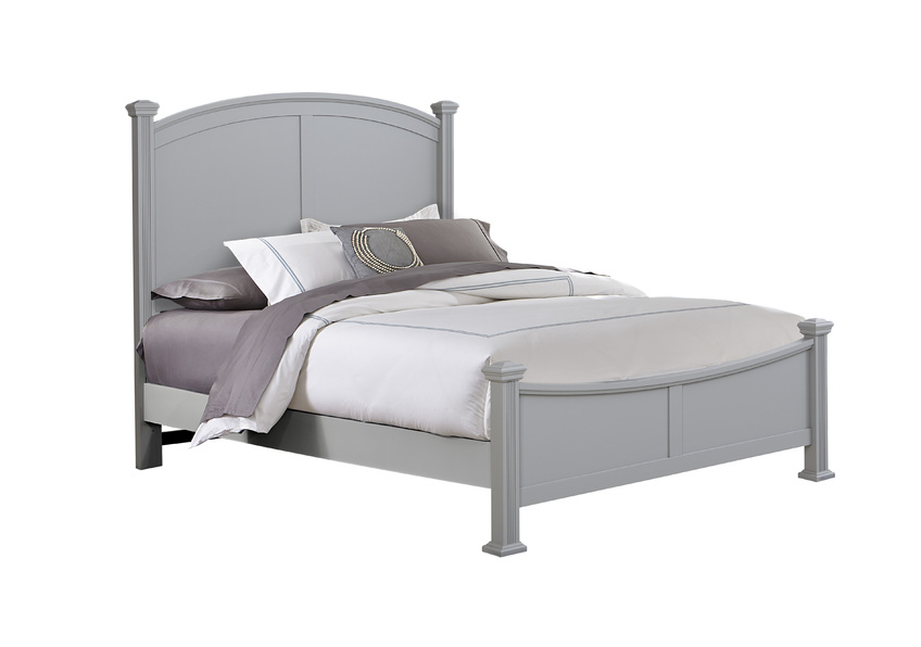 Vaughan-Bassett Queen & King Poster Bed - Grey Finish
