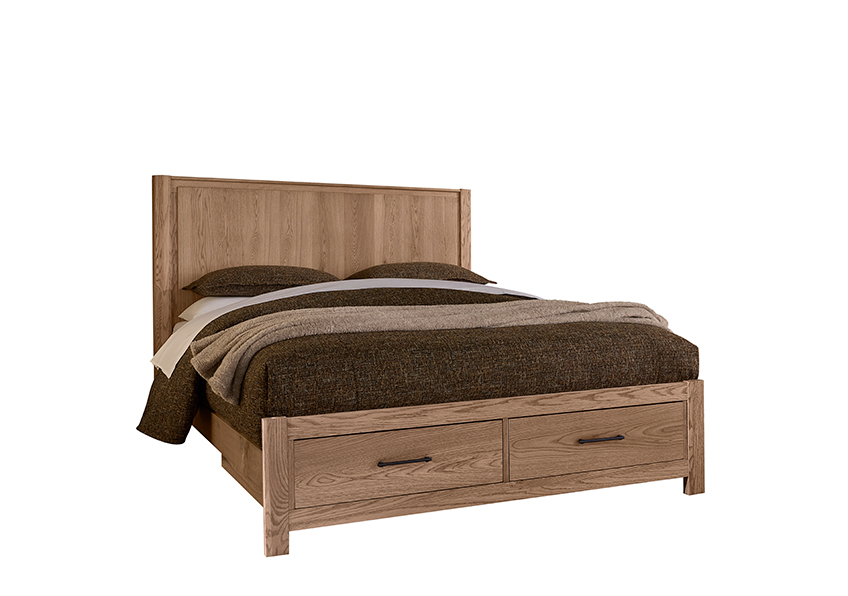 Vaughan-Bassett Radius Poster Bed With Footboard Storage