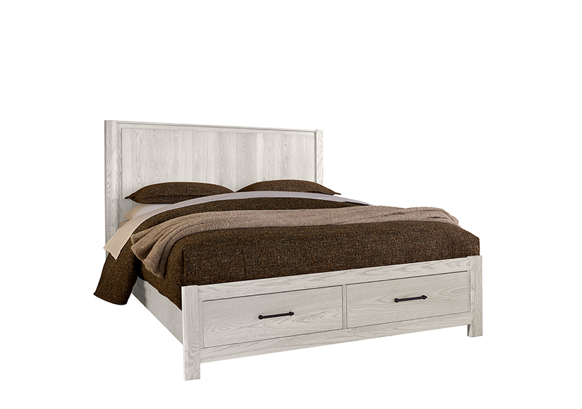 Vaughan-Bassett Radius Poster Bed With Footboard Storage