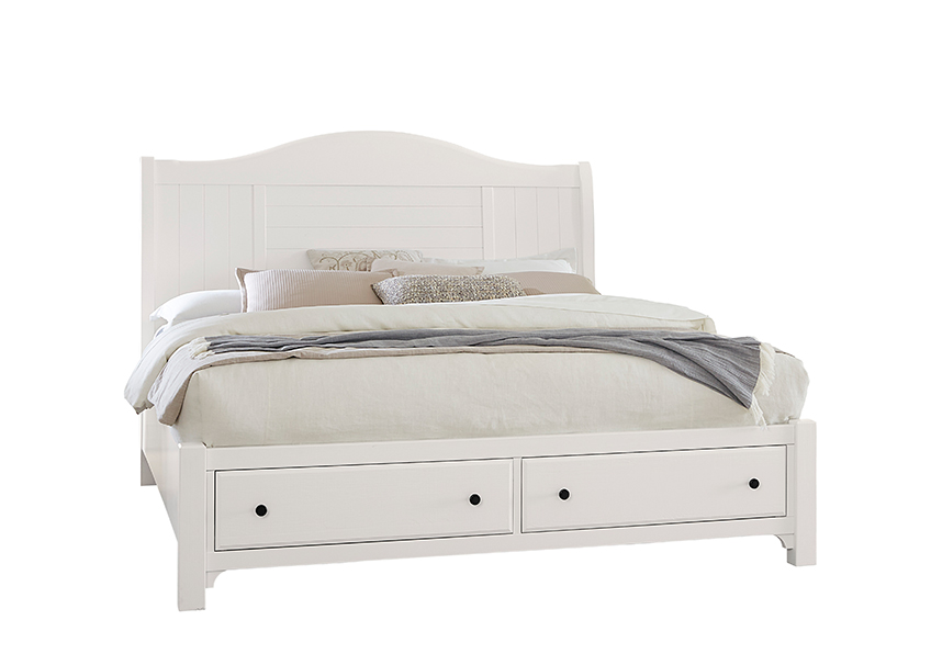 Vaughan-Bassett Sleigh Bed W/ Storage Footboard