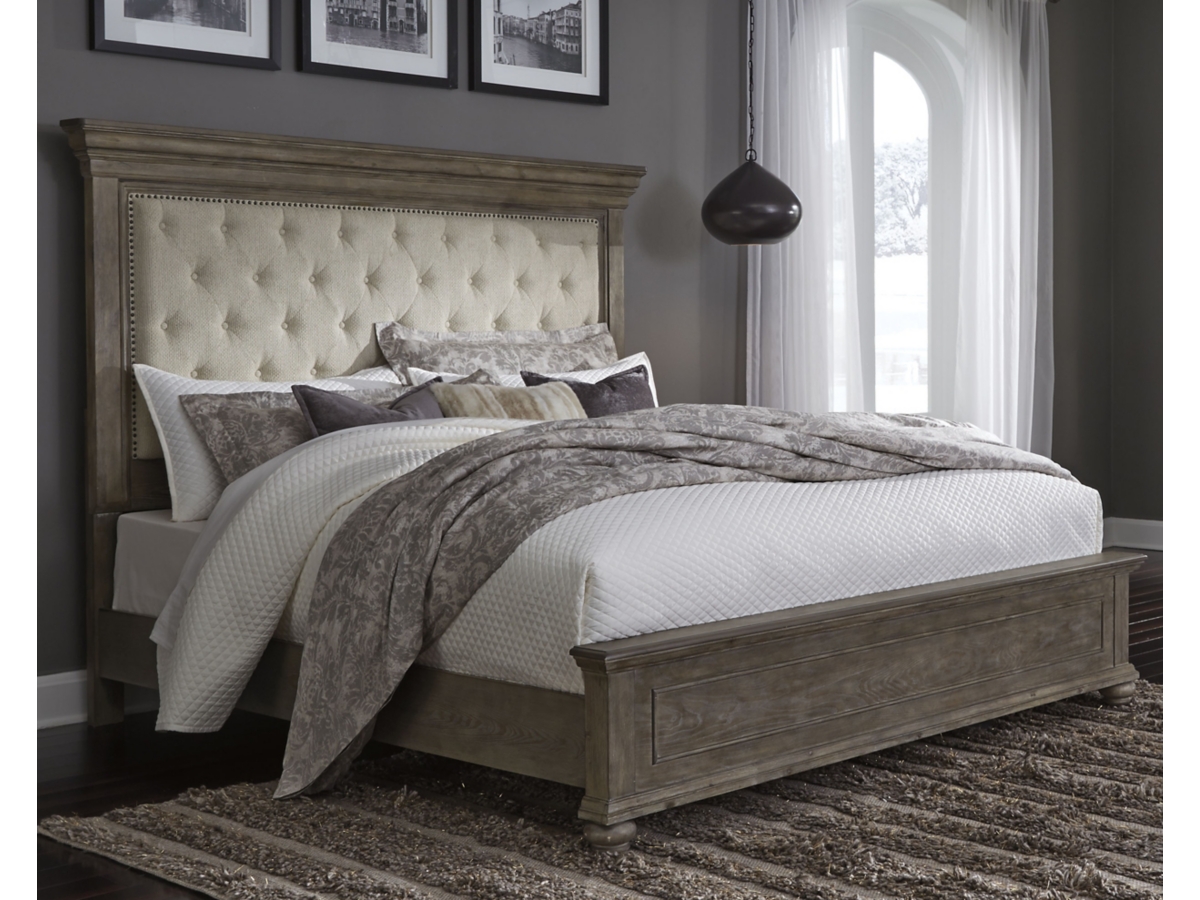 Millennium by Ashley Johnelle Queen Panel Bed with Upholstered Headboard - California King