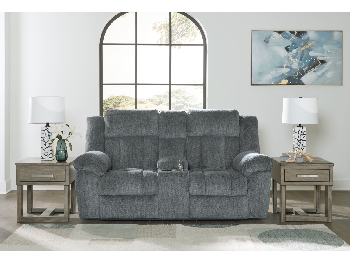Signature Design by Ashley Tip-Off PWR REC Loveseat/CON/ADJ HDRST