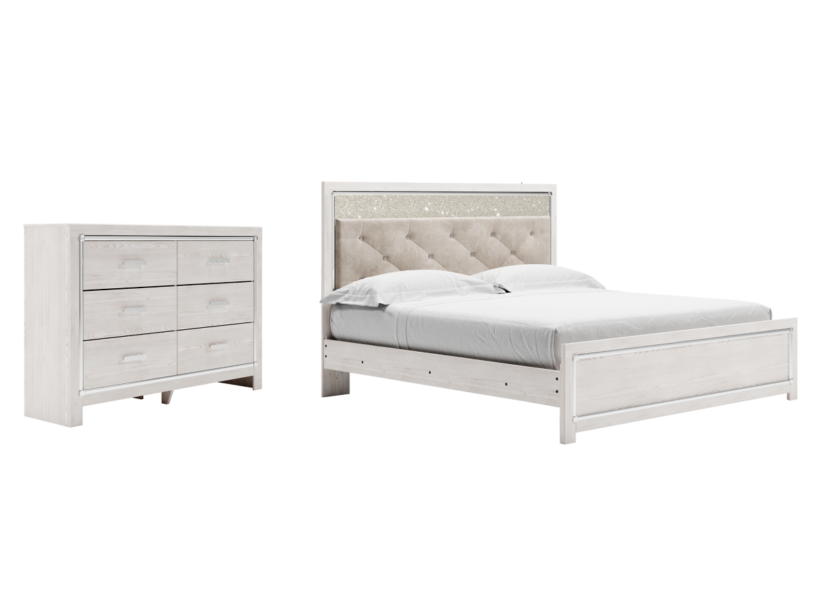 Signature Design by Ashley Altyra Queen Panel Bed with Dresser - King