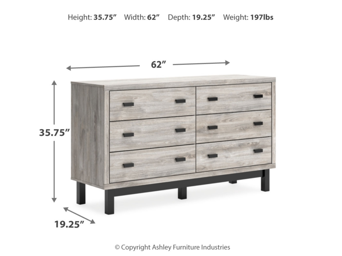 Signature Design by Ashley - APG-B1036B8-4P - Vessalli Queen Platform Bed  with Dresser - King-APG-B1036B8-4P | Rozman Brother, Inc.