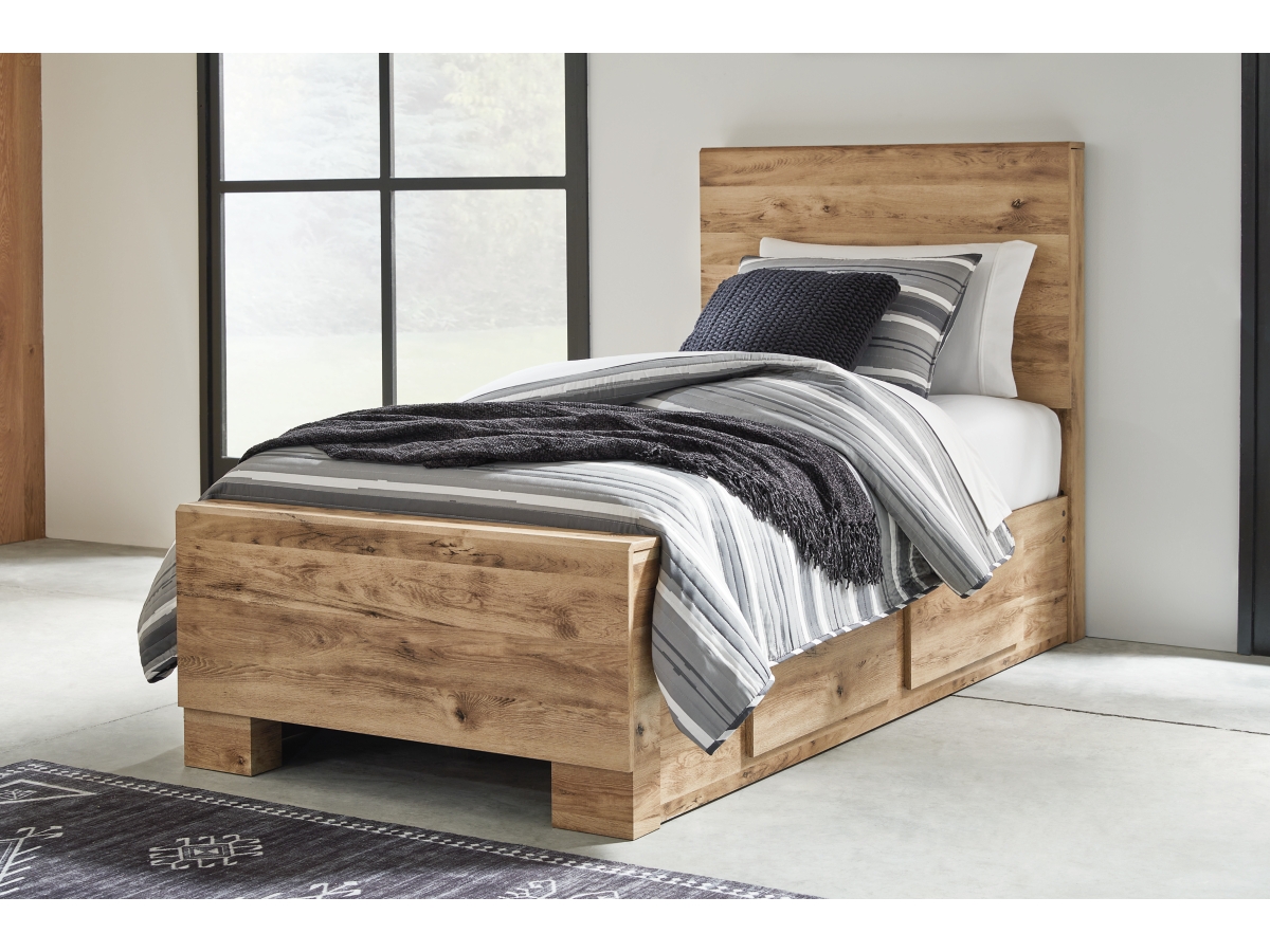 Signature Design by Ashley Hyanna Full Panel Bed with 4 Storage Drawers - Twin