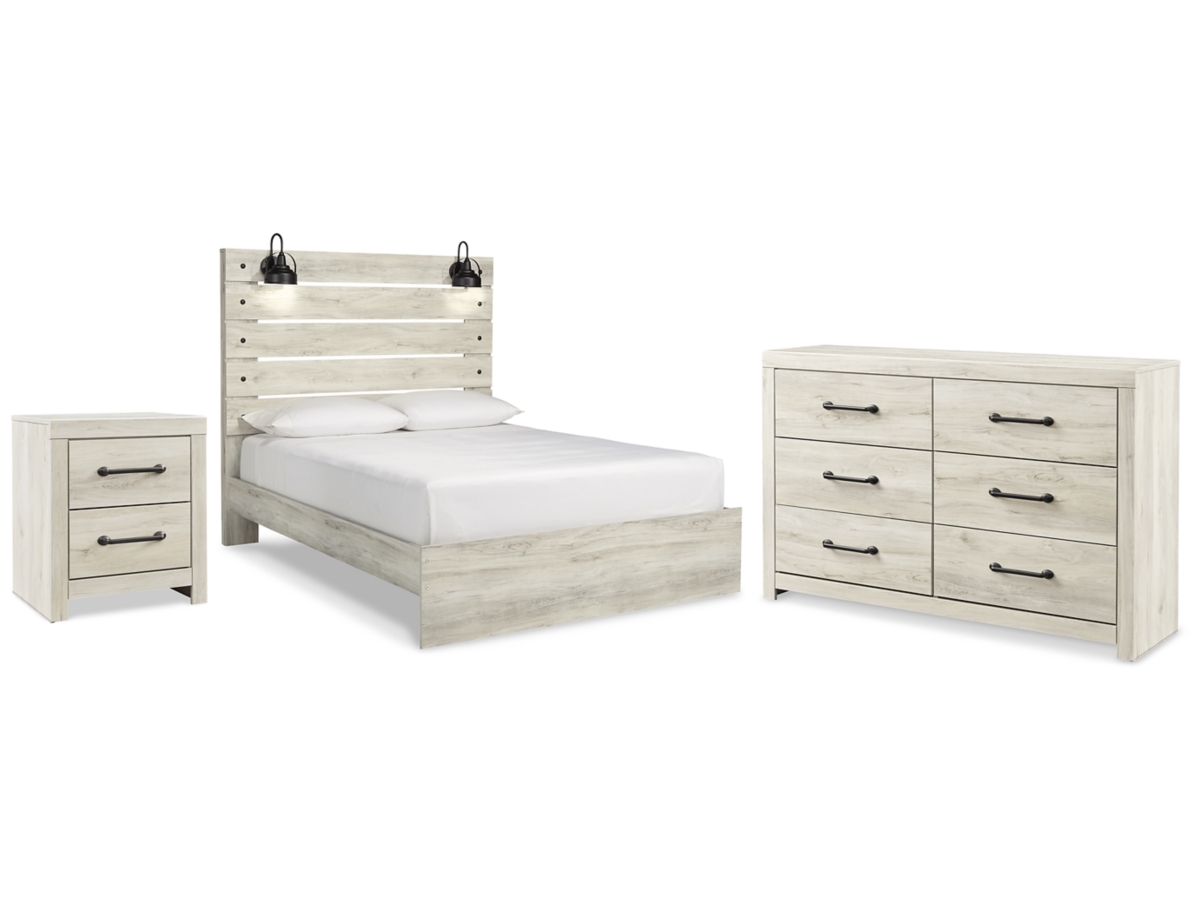 Signature Design by Ashley Senbry Queen Panel Bed with Dresser and Nightstand -