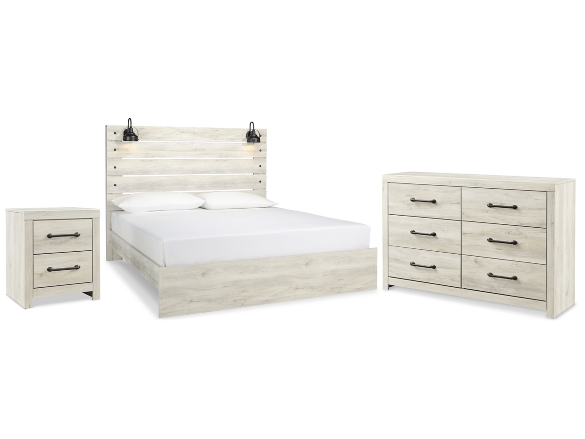 Signature Design by Ashley Drystan Queen Panel Bed with Dresser and Nightstand - King