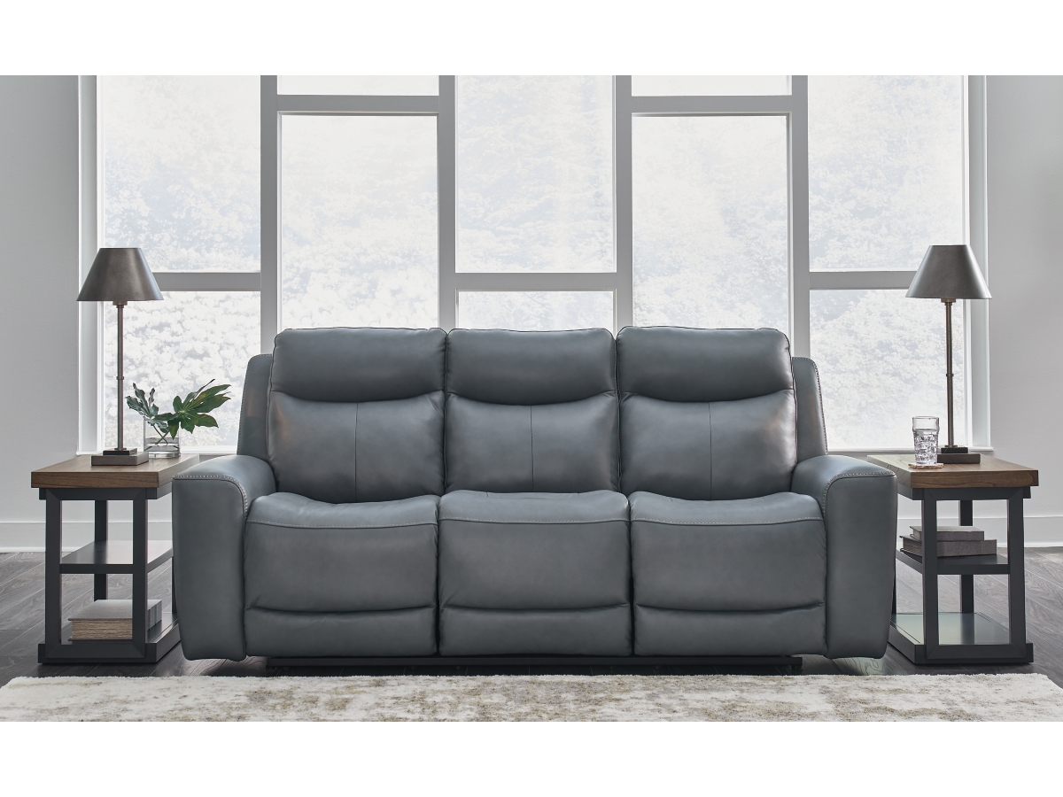 Signature Design by Ashley Mindanao PWR REC Sofa with ADJ Headrest