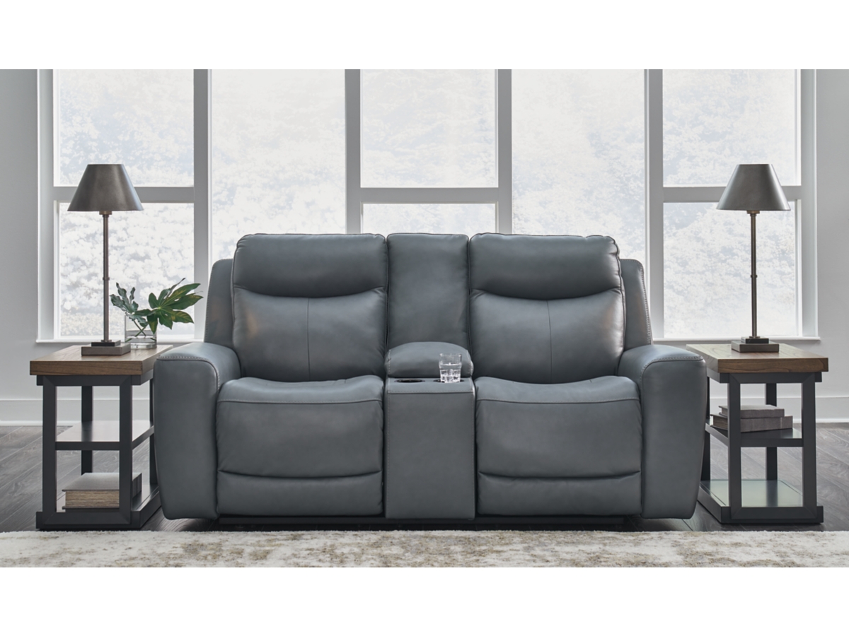 Signature Design by Ashley Mindanao PWR REC Loveseat/CON/ADJ HDRST