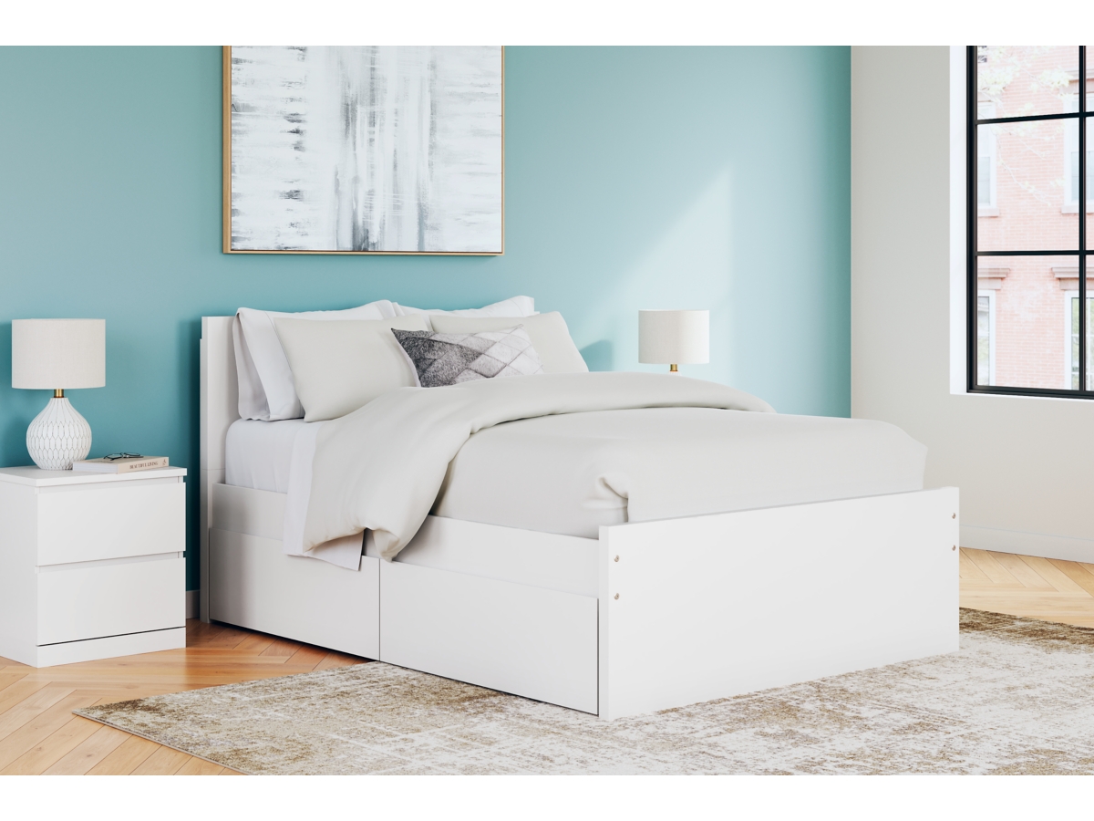 Signature Design by Ashley Onita Queen Panel Platform Bed with 2 Side Storage - Full