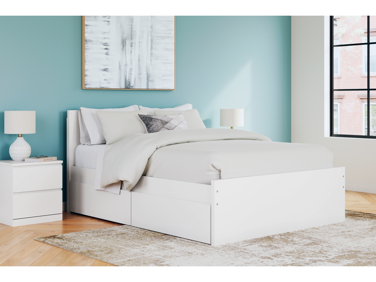 Signature Design by Ashley Onita Queen Panel Platform Bed with 2 Side Storage - Queen