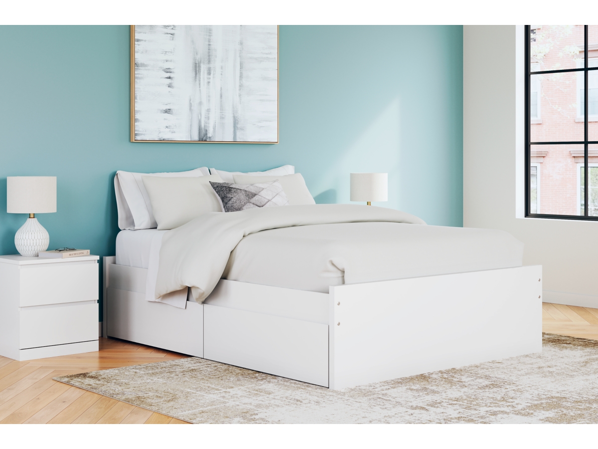 Signature Design by Ashley Onita Full Platform Bed with 2 Side Storage - Queen