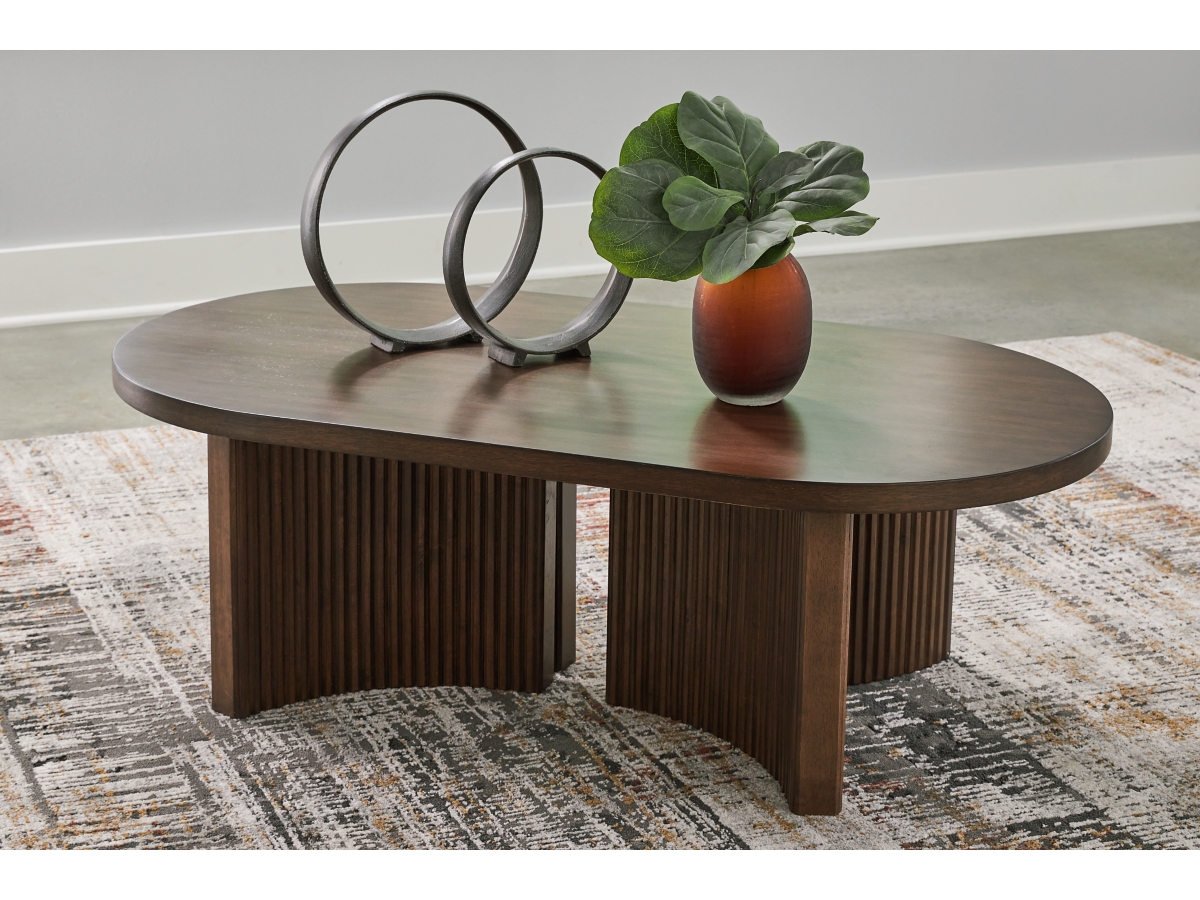 Signature Design by Ashley Korestone Oval Cocktail Table