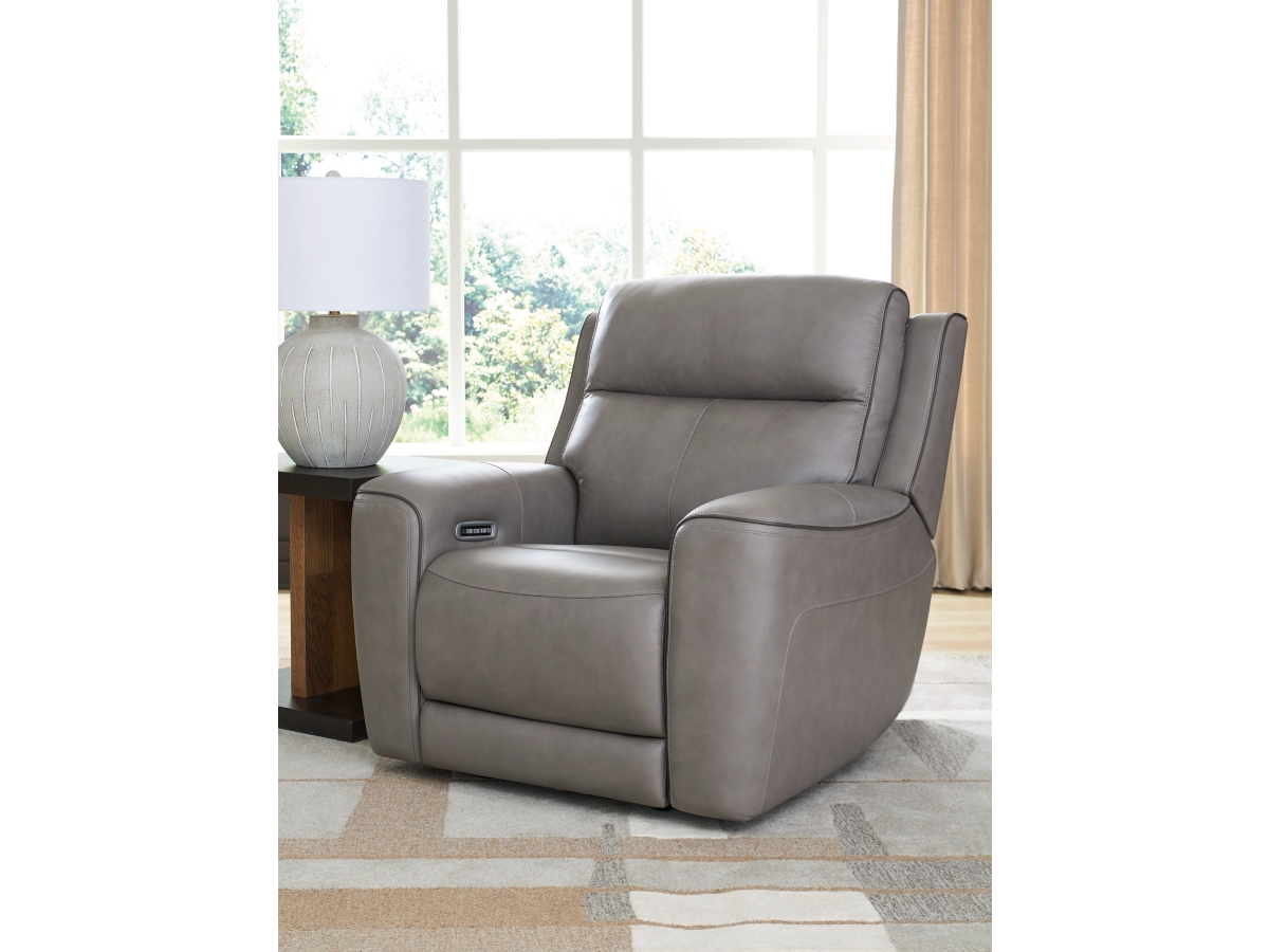 Signature Design by Ashley 5Z-Relaxation Dual Power Leather Recliner