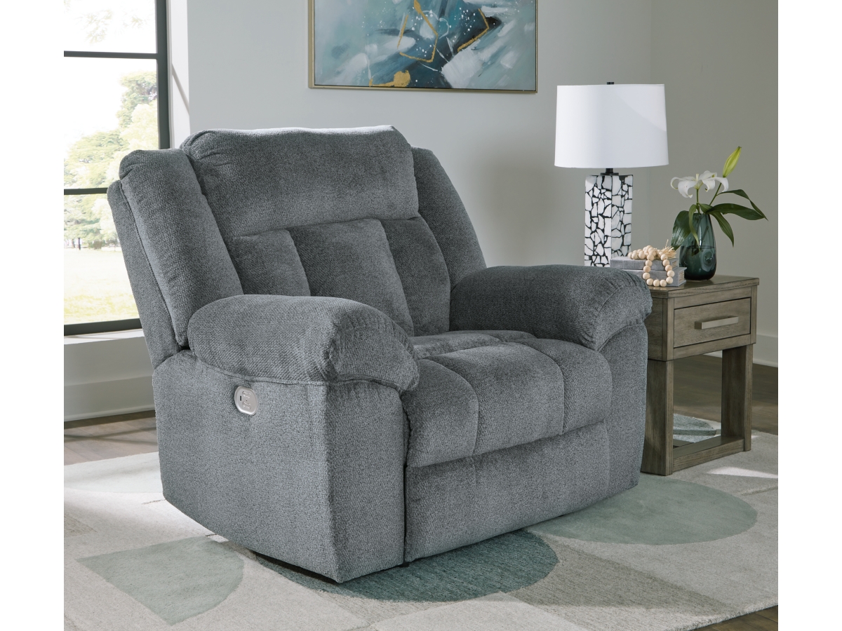 Signature Design by Ashley Tip-Off PWR Recliner/ADJ Headrest