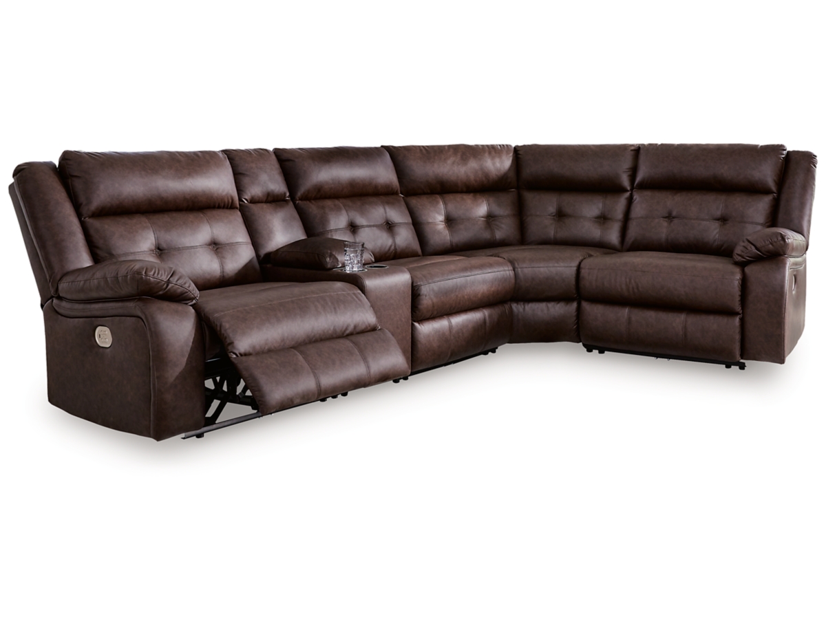 Signature Design by Ashley Punch Up 5-Piece Dual Power Reclining Modular Sectional with Console