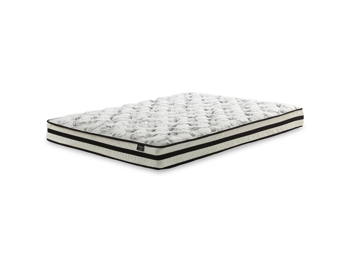 Signature Design by Ashley Piperton Queen Platform Bed with Chime 8 Inch Firm Innerspring Mattress - Queen