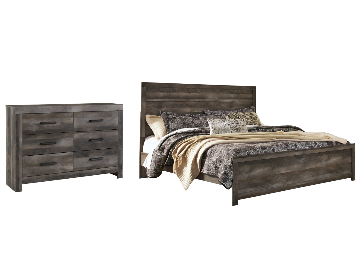 Signature Design by Ashley Wynnlow Queen Panel Bed with Dresser - King