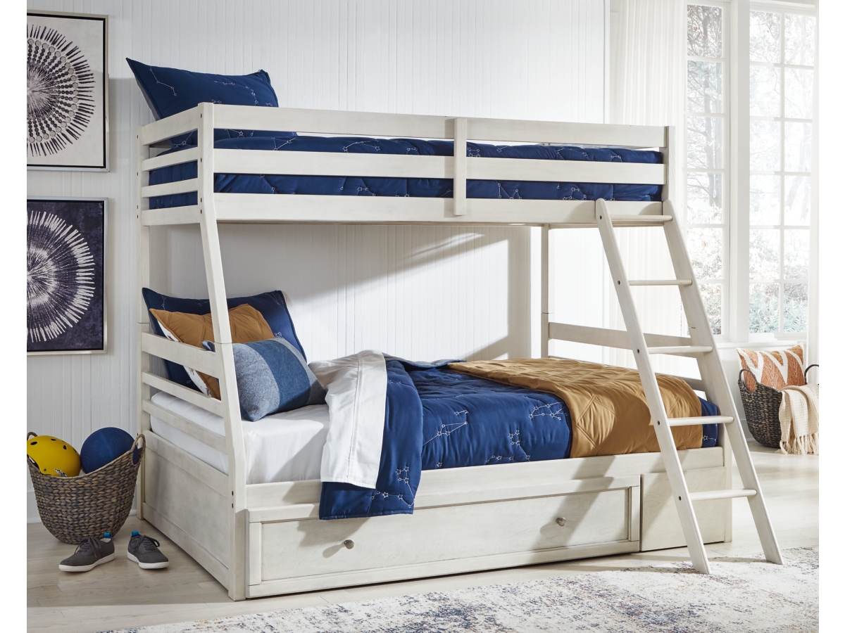 Signature Design by Ashley Robbinsdale Twin over Full Bunk Bed with 1 Storage Drawer
