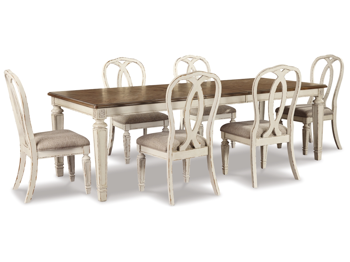 Signature Design by Ashley Realyn Dining Table and 6 Chairs