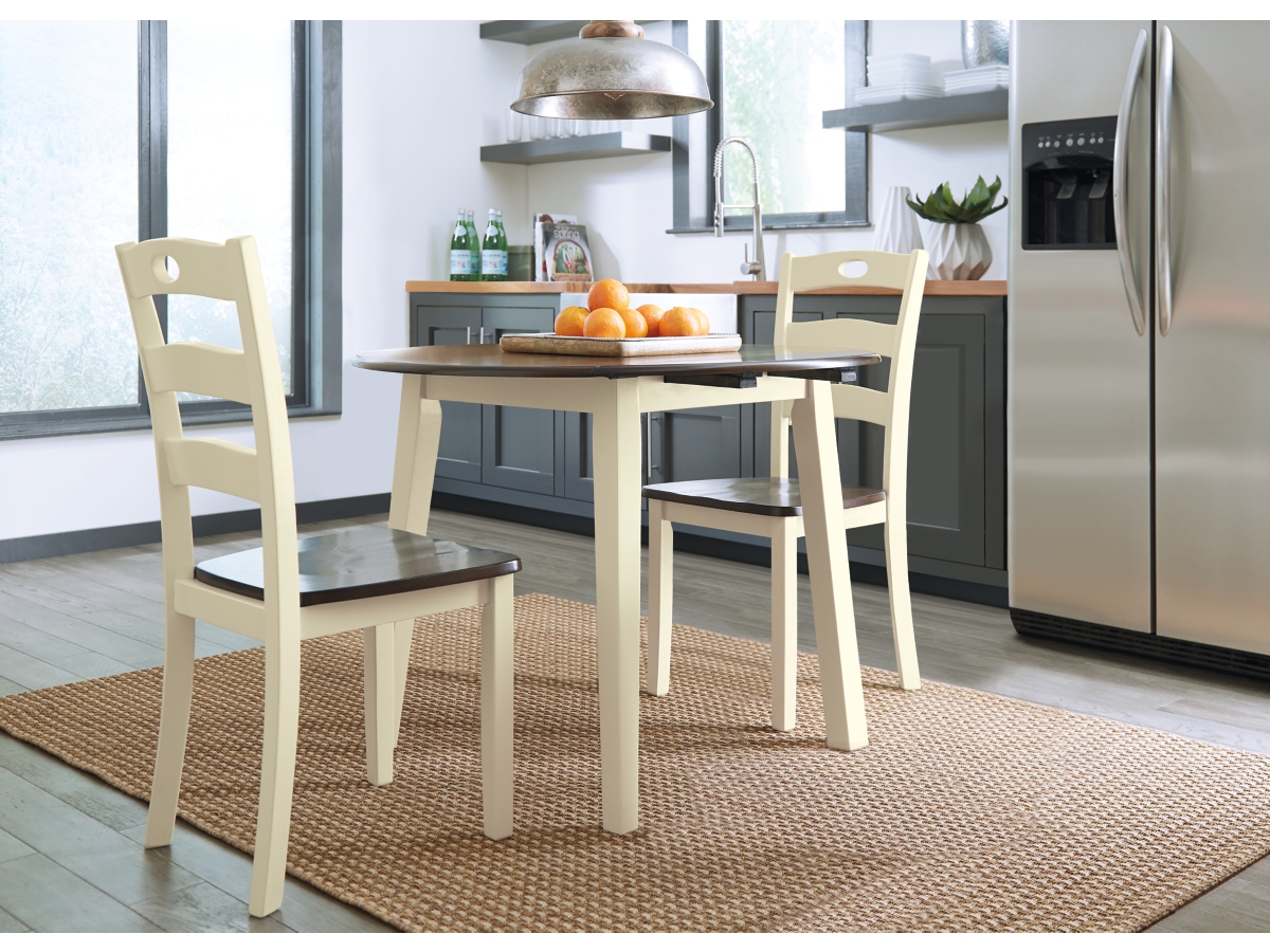 Signature Design by Ashley Woodanville Dining Table and 2 Chairs
