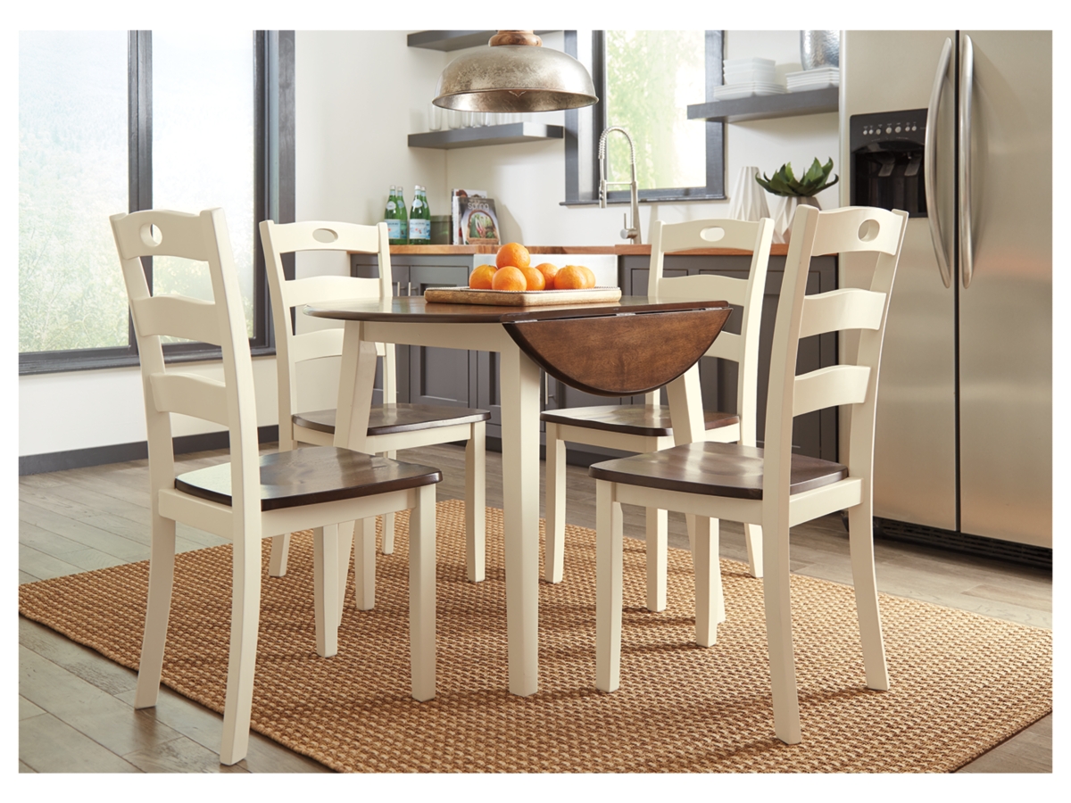 Signature Design by Ashley Woodanville Dining Table and 4 Chairs