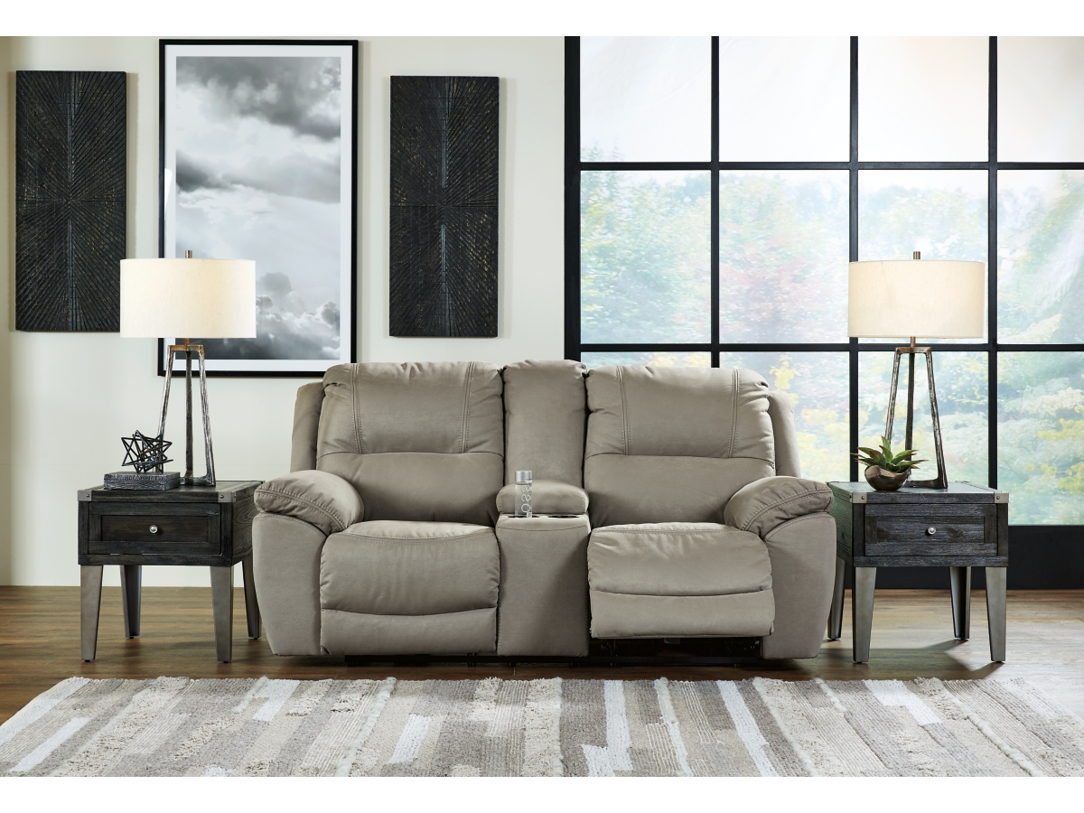 Signature Design by Ashley Next-Gen Gaucho DBL Rec Loveseat w/Console