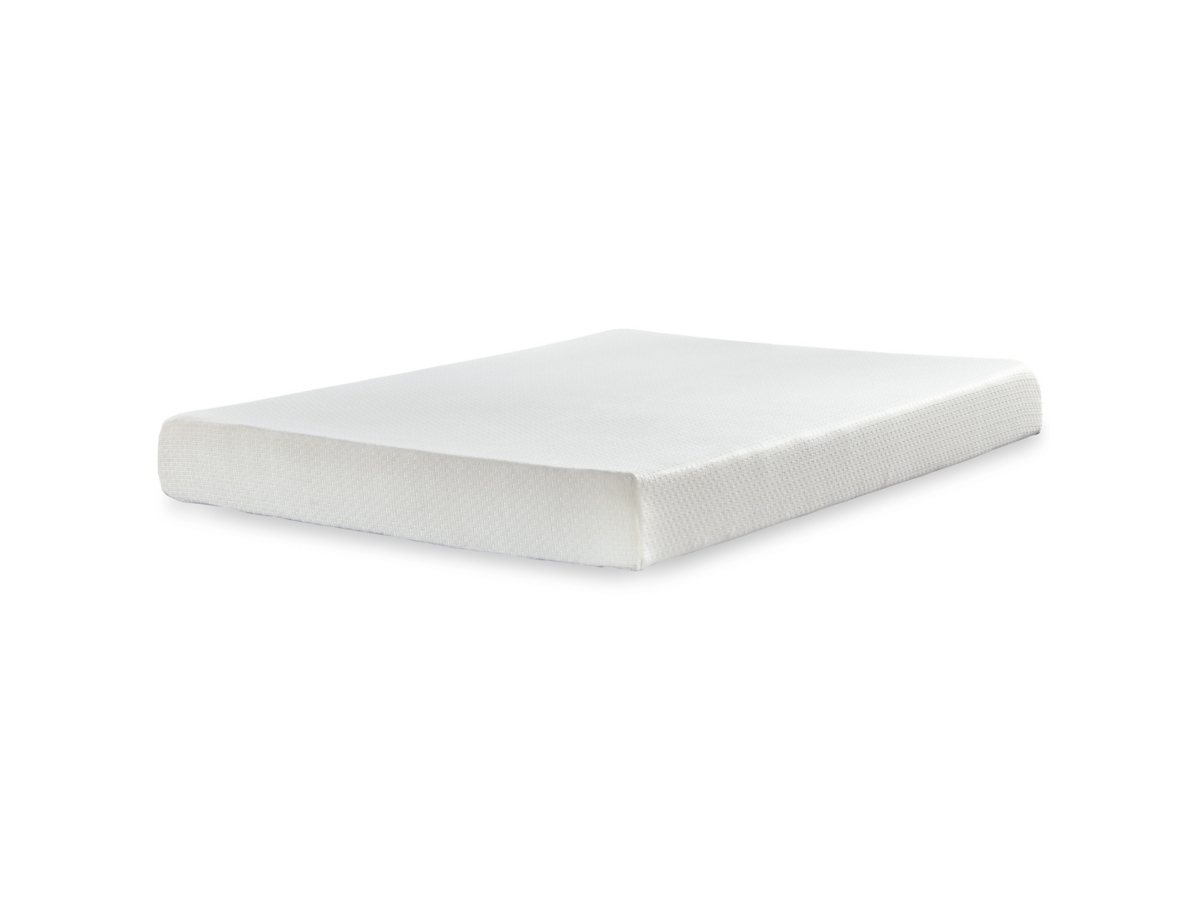 Signature Design by Ashley Finch Queen Platform Bed with Chime 8 Inch Medium Memory Foam Mattress - Queen