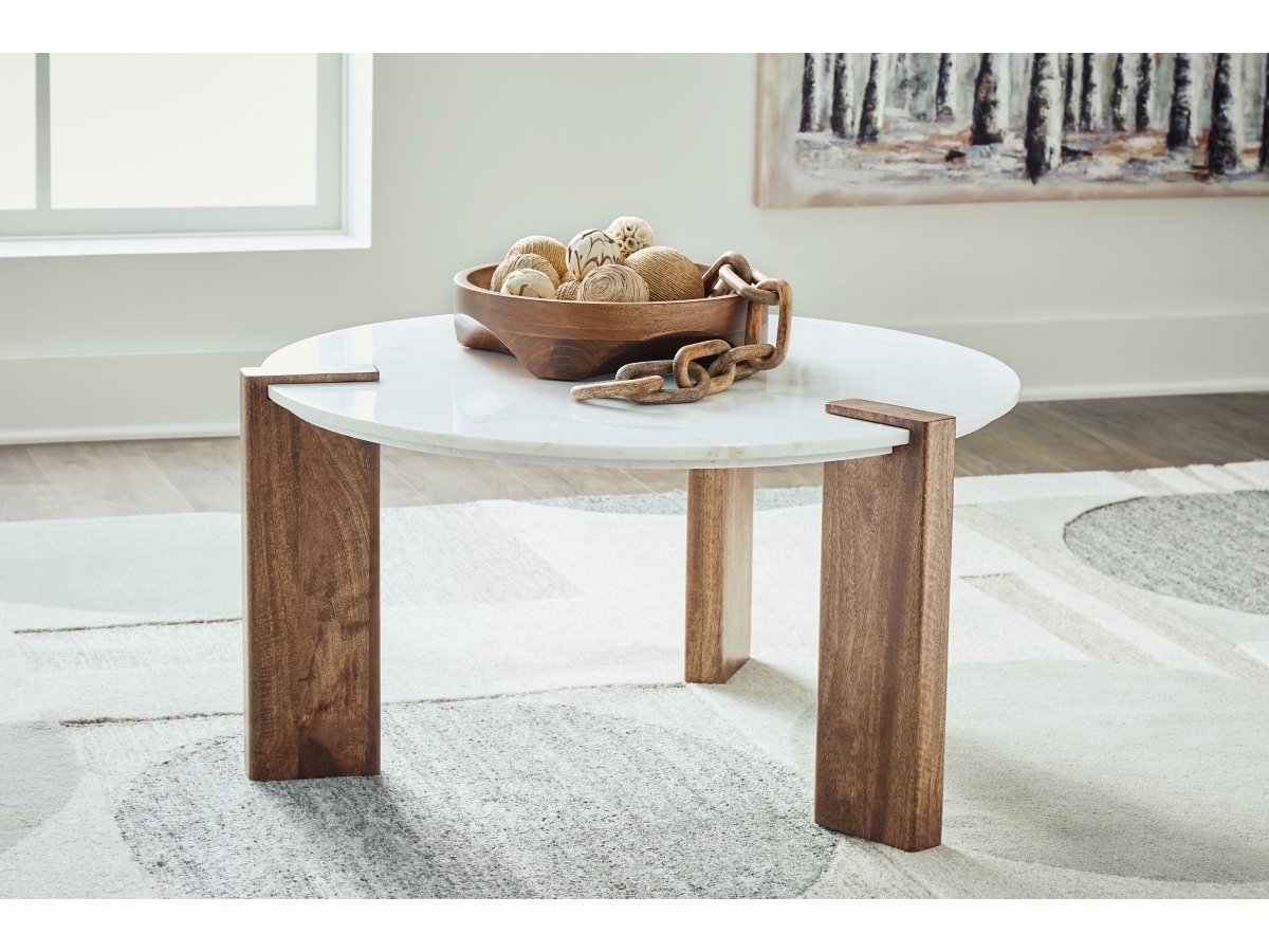 Signature Design by Ashley Isanti Round Cocktail Table