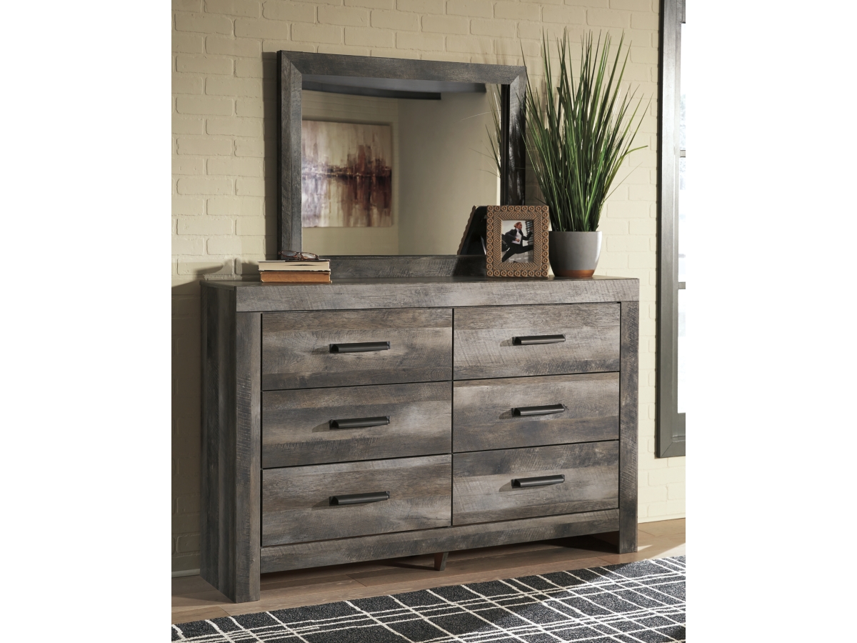 Signature Design by Ashley Wynnlow 6 Drawer Dresser and Mirror