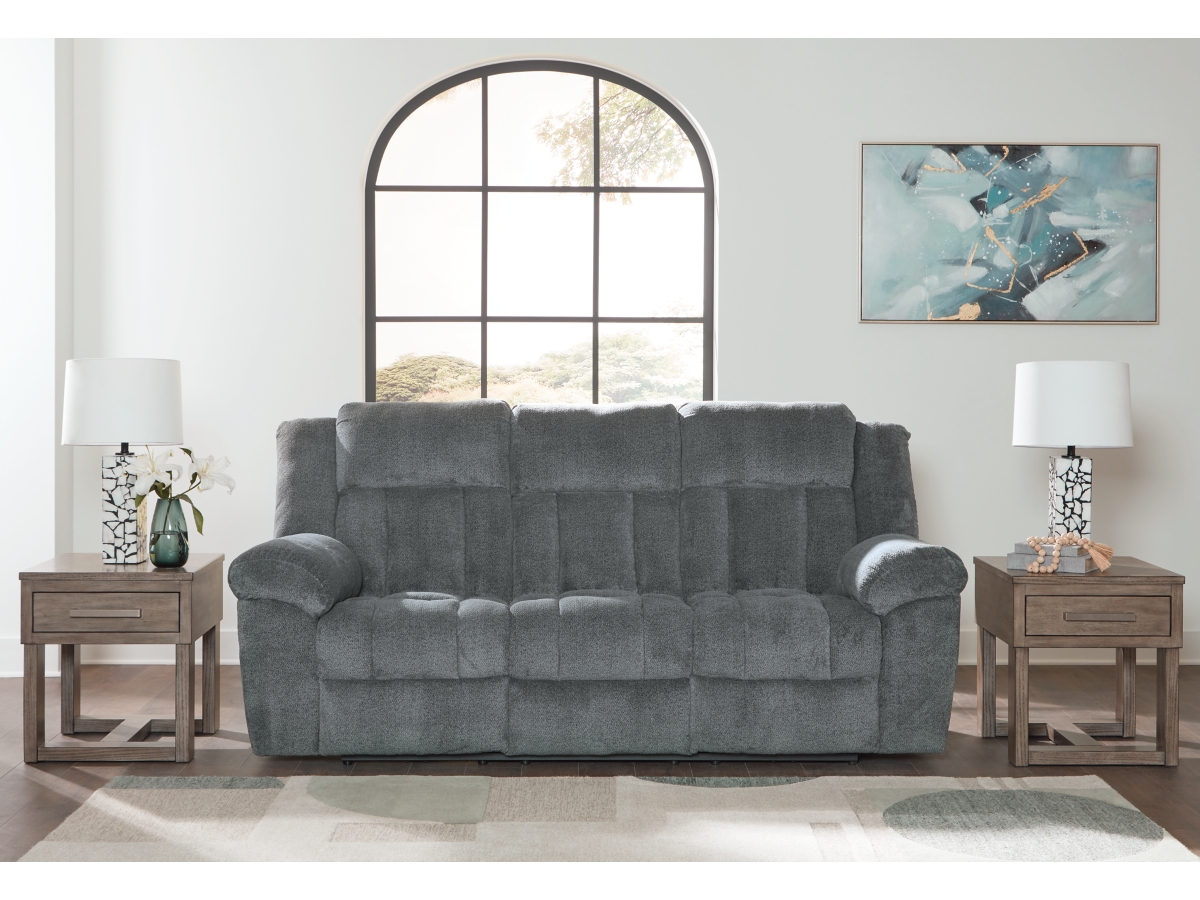 Signature Design by Ashley Tip-Off PWR REC Sofa with ADJ Headrest