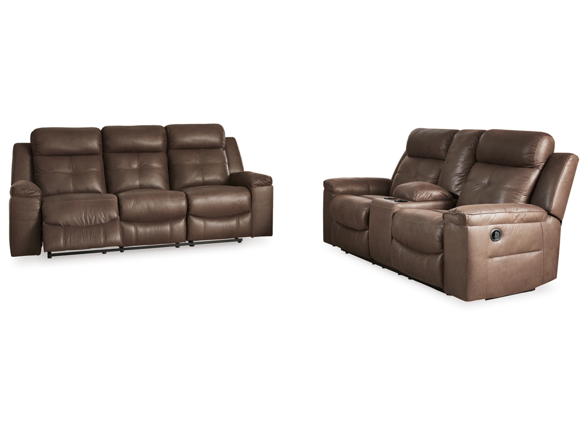 Ashley Jesolo Manual Reclining Sofa and Loveseat Set