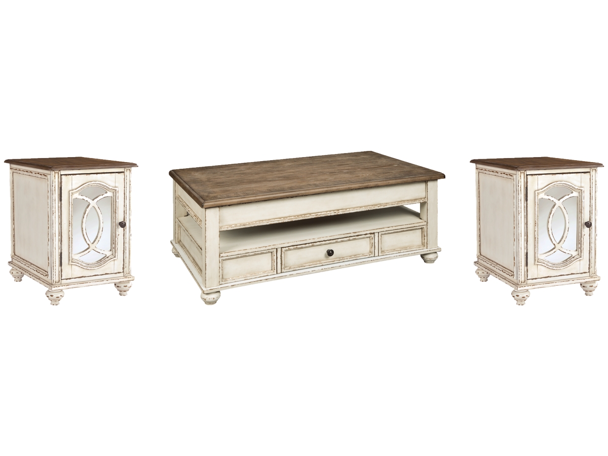 Ashley Realyn Coffee Table with 2 End Tables