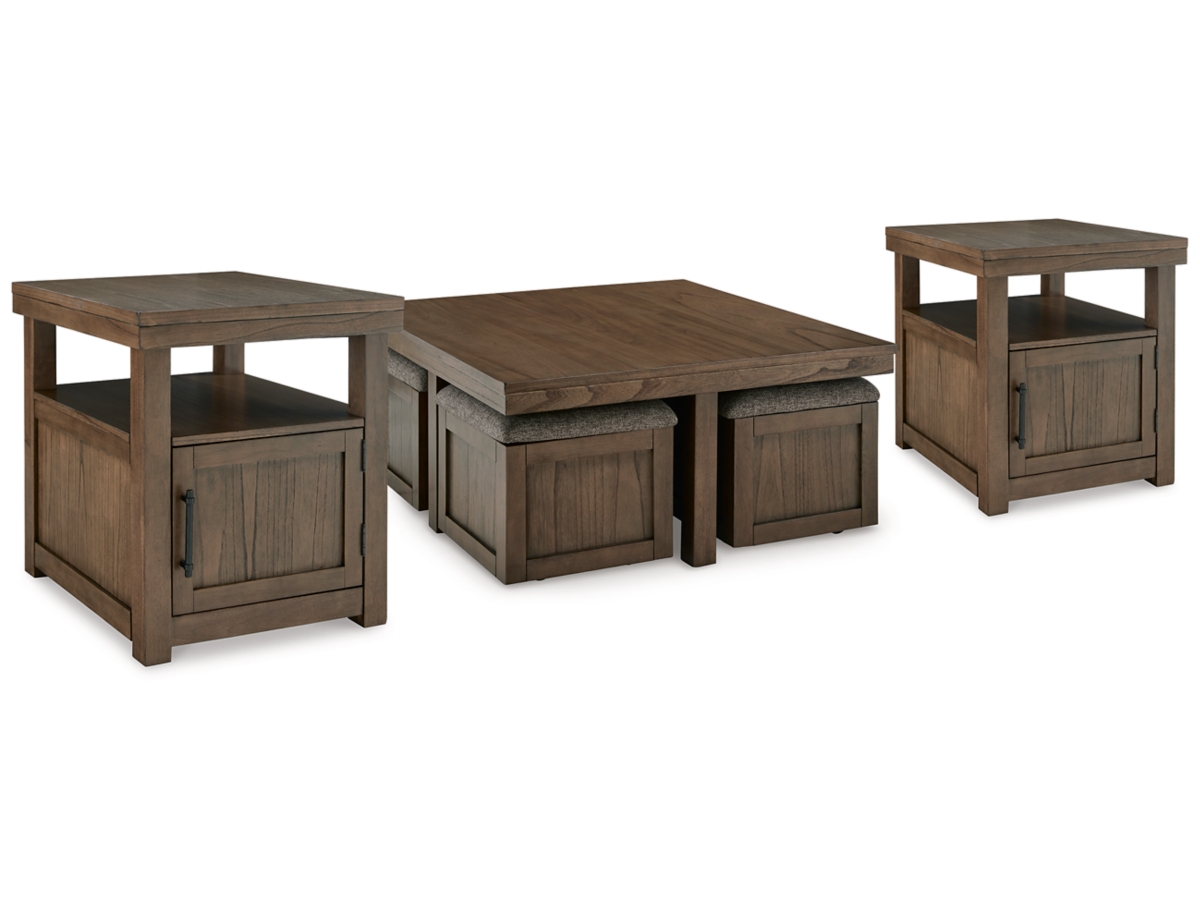 Ashley Boardernest Coffee Table with 2 End Tables