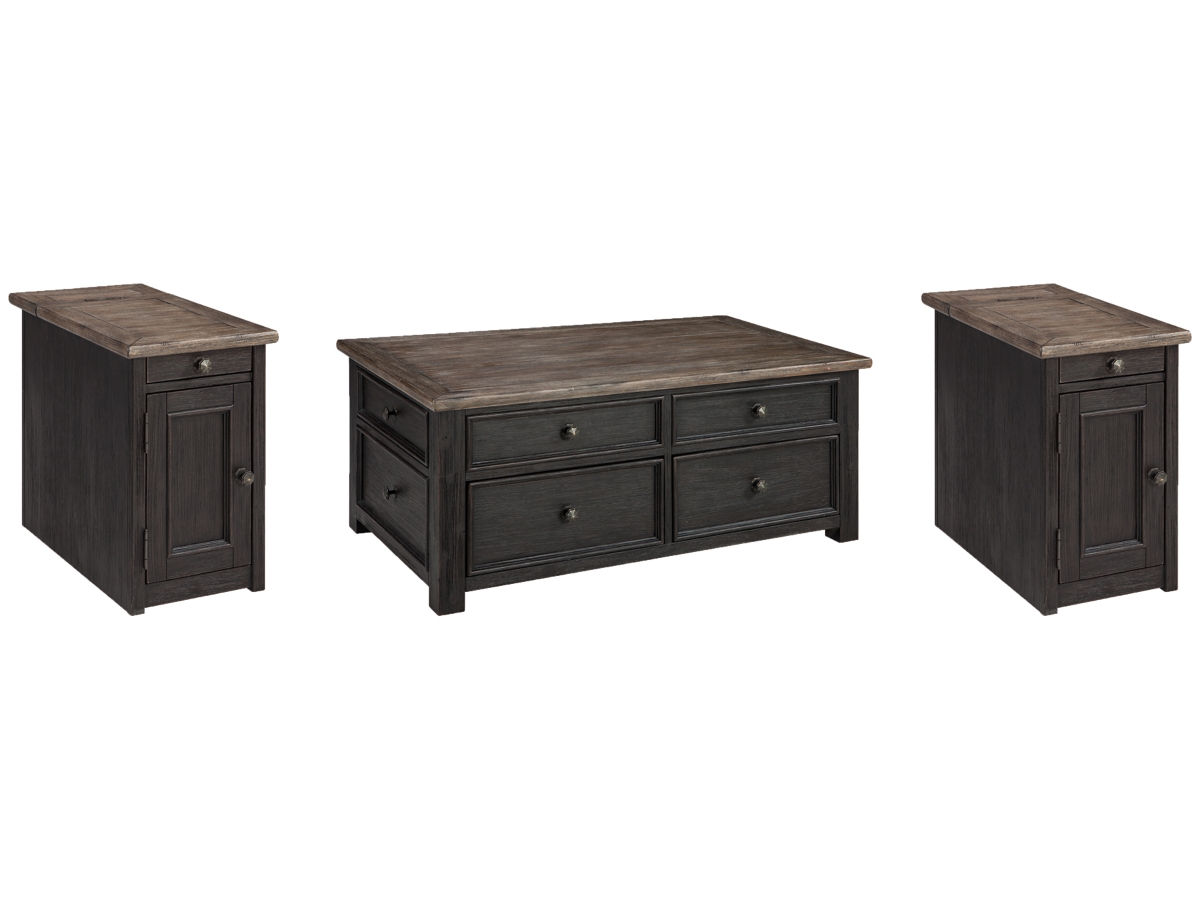 Ashley Tyler Creek Coffee Table with 2 End Tables