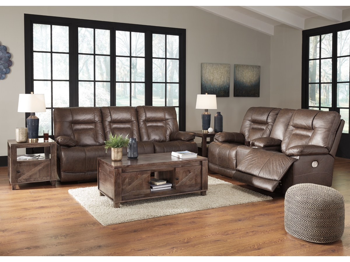Ashley Wurstrow Triple Power Reclining Sofa and Loveseat Set