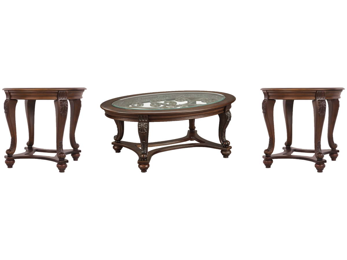 Ashley Norcastle Coffee Table with 2 End Tables