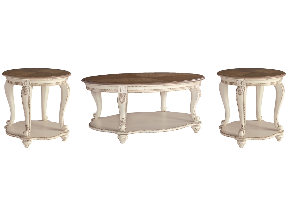 Ashley Realyn Coffee Table with 2 End Tables