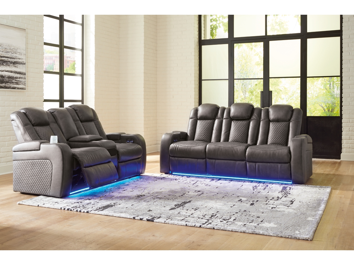 Ashley Fyne-Dyme Sofa and Loveseat